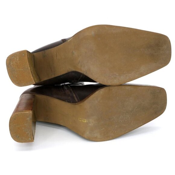 Vintage Y2K Candies Brown Square Toe Ankle Zip Platform Chunky Boots Women's 8M - Picture 8 of 8